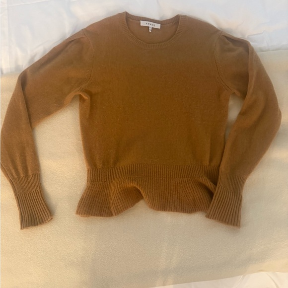 Frame cashmere crew neck peplum sweater - Picture 7 of 10